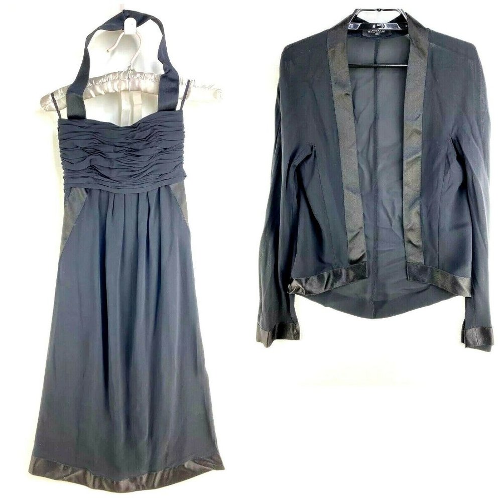 Vintage Chanel Dress w/ Cover Up Jacket Womens 6